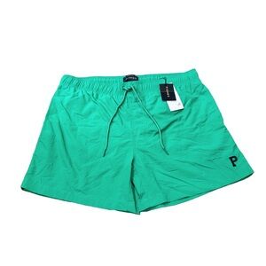 Piombo Men’s Green Beachwear Swim Trunks Size XXL